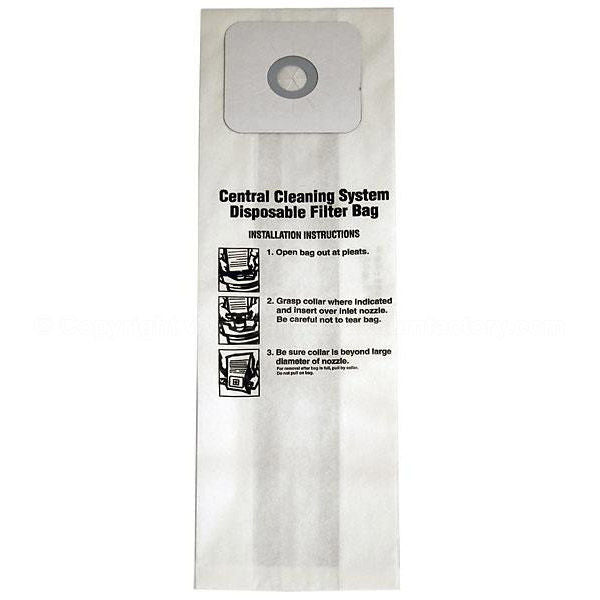 NuTone 391-8 Central Vacuum Bags - Generic - 3 pack