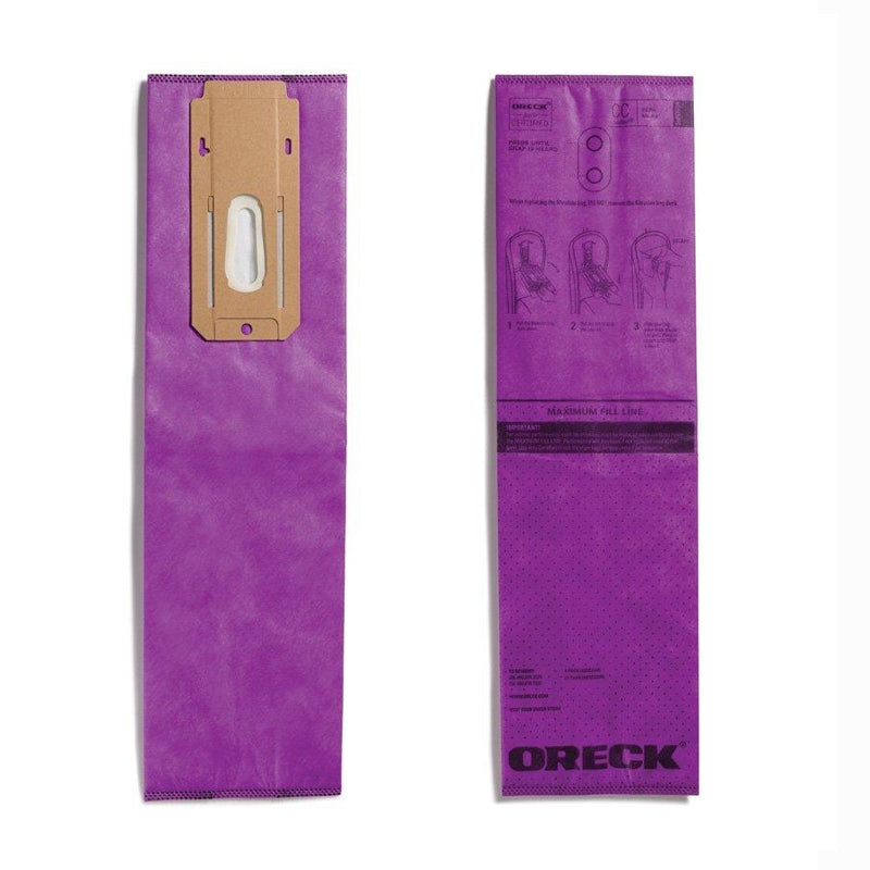 Oreck SUPERIOR HEPA Allergen Filtration Vacuum Purple Bags 25pk #AK1CC25H with 99.97% of particles at .3 microns