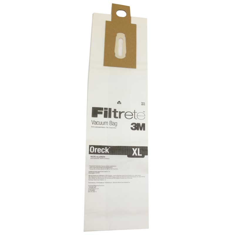 Oreck XL & CC Filtrete 3M Vacuum Cleaner Micro Allergen Bags