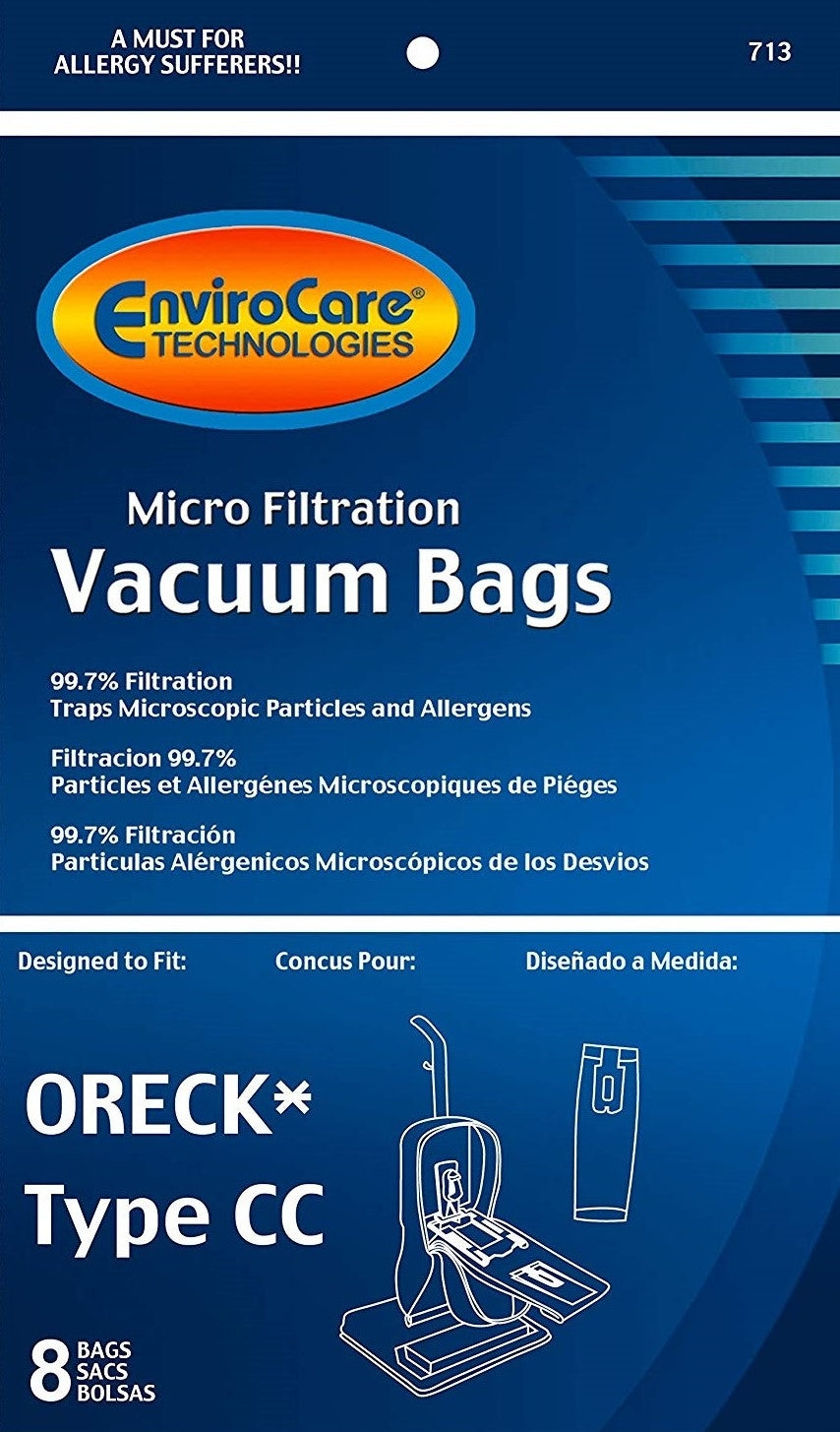 ENVIROCARE MICRO FILTRATION VACUUM BAGS (8-PACK)