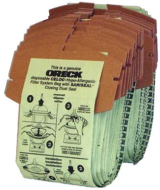 Oreck DSPK25DW Dual Stack Double Wall bags- Genuine - 25 Pack