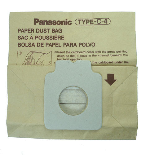 Panasonic MC-150PF Type C-4 vacuum cleaner bags - 5 pack. Also replaces C-11 Bags