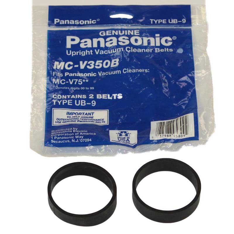 Panasonic MC-V350B Type UB 9 Belts - Genuine - 2 pack