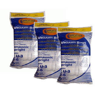 Panasonic Type U, U3 or U6 bags - 27 Bag