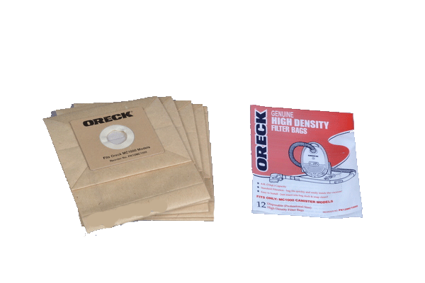 PAPER BAGS-ORECK QUEST,12PK,STRAIGHT SUCTION CAN.