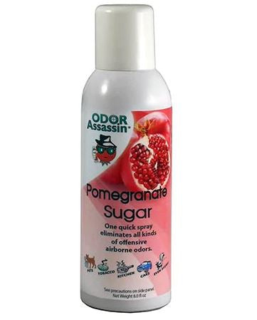 ODOR ASSASSIN-POMEGRANATE SUGAR,8oz CAN