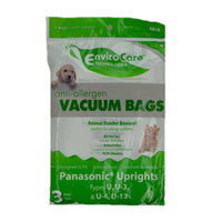Panasonic U, U3 and U6 Anti-Allergen HEPA Like Synthetic Cloth Bags - 3 pack