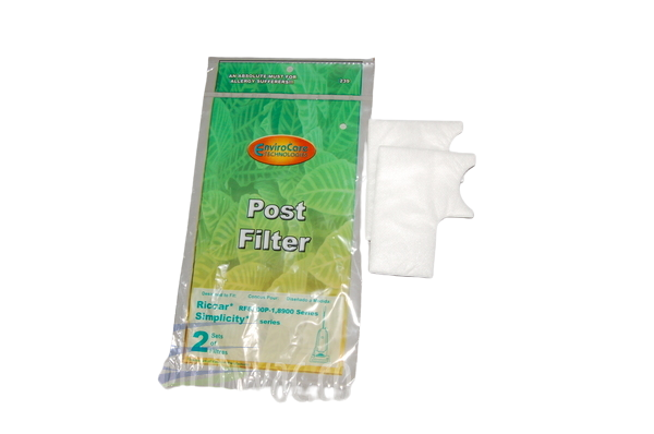 FILTER,FOAM EXHAUST,2PK,RICCAR RF8900P-1,8900 UPR.