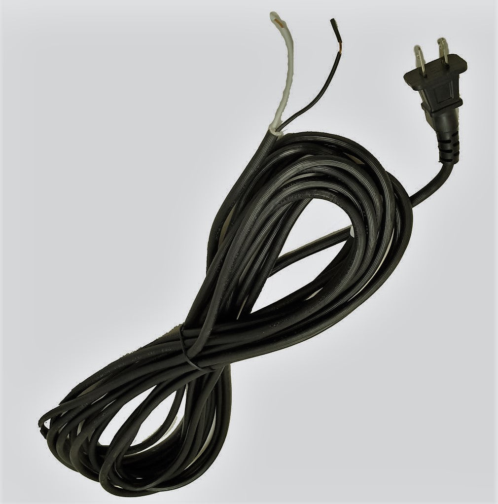 Bissell Power Cord for Upright Vacuum Cleaners - 17 Guage, 2 Wire 2 Prong, 30 Feet Replaces 2037445, 2031486