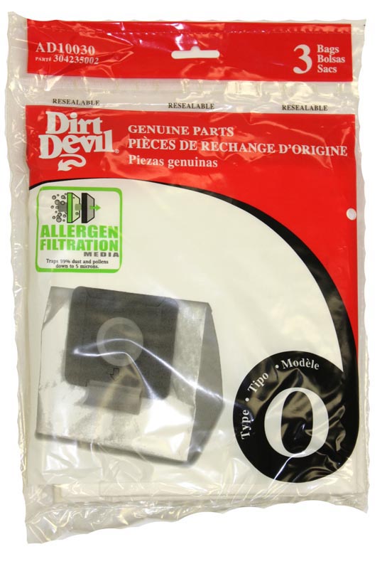 Dirt Devil SD30040BB Bags - Genuine - 3 Pack