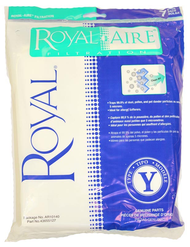 Royal Type Y Vacuum bags - 7 Pack