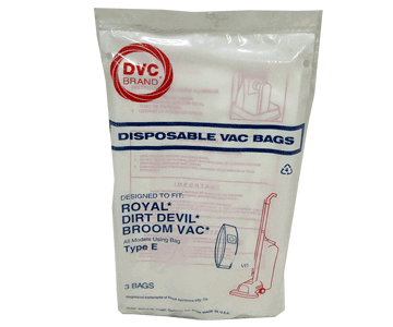 Dirt Devil Type E Vacuum Bags 3070147001 - Generic - 3 pack