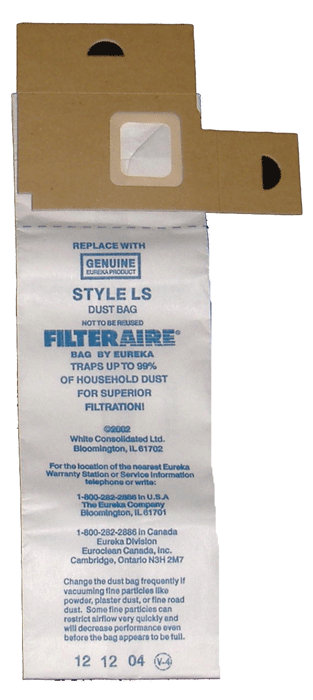 Sanitaire Eureka Style LS FilterAire Vacuum Bags 61820 - Generic - 3 Pack
