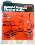 Replacement Sanyo SC-BL1, UB4 Vacuum Cleaner Belts for SC-U Uprights - 2 Belts