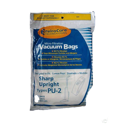 Sharp PU-2 Microfiltration Vacuum Bags - 27 Bags