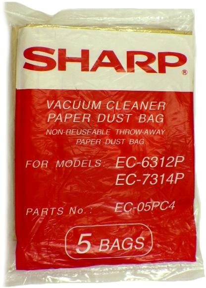 Sharp EC-PC4 Canister vacuum cleaner bags - 5 pack