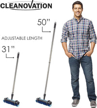 Grout Scrubber Brush with Long Handle, Also Cleans Carpet & removes Dirt and Stains