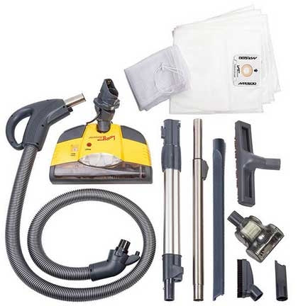 Vapamore MR500 Vento Canister Vacuum with Powerhead, 1400W, 26' Cord