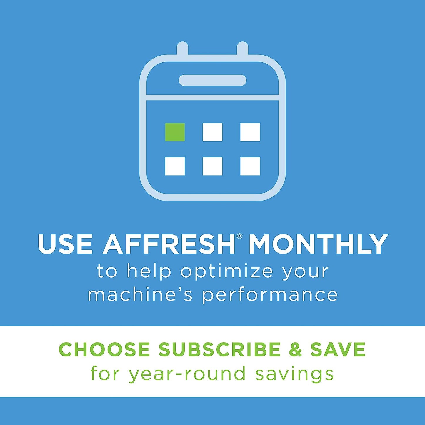 Whirlpool Affresh Washing Machine Cleaner, Cleans Front Load and Top Load Washers, Including HE, 3 Tablets to Clean Washer Tubs