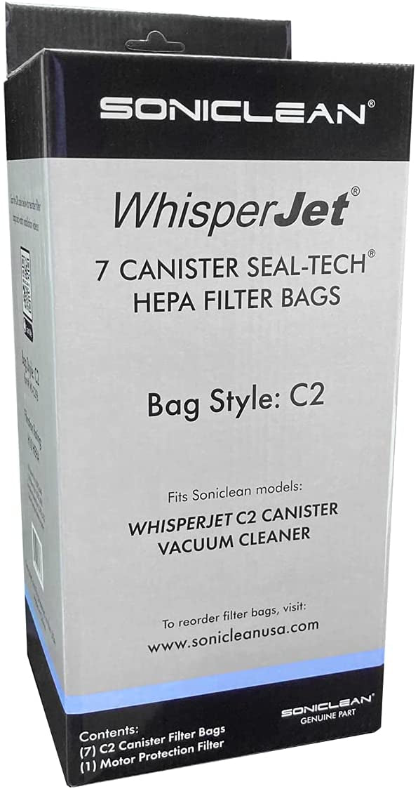 Soniclean WhisperJet C2 Canister Filter Bags WJC2-PKG BAGS