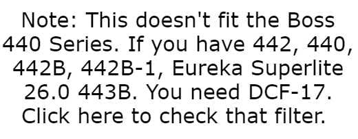 Eureka The Boss Superlite Filter - 39588