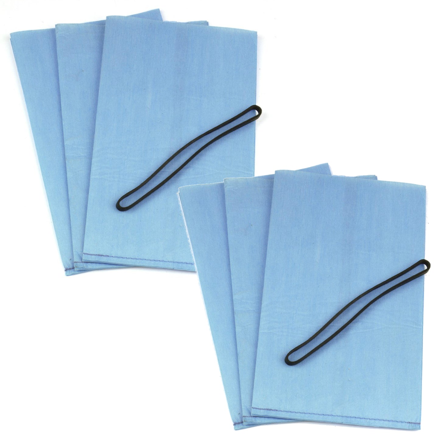 WORKSHOP Wet Dry Vacuum Bags WS01025F2 Shop Vacuum Bag Filter (2-Pack, 6 Shop Vacuum Bags With Retaining Bands)