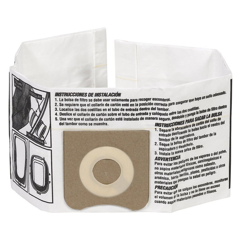 PAPER BAGS-PROTEAM WORKSHOP,2PK,HI EFF,3,4,5 GAL