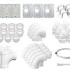 Central Vacuum Fittings - Basic Inlets, Inlet Covers, Elbow, Spigot, Sweep and more