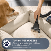 Electrolux Ultimate500 Pet EHVS55P5AD upright vacuum, Denim Blue