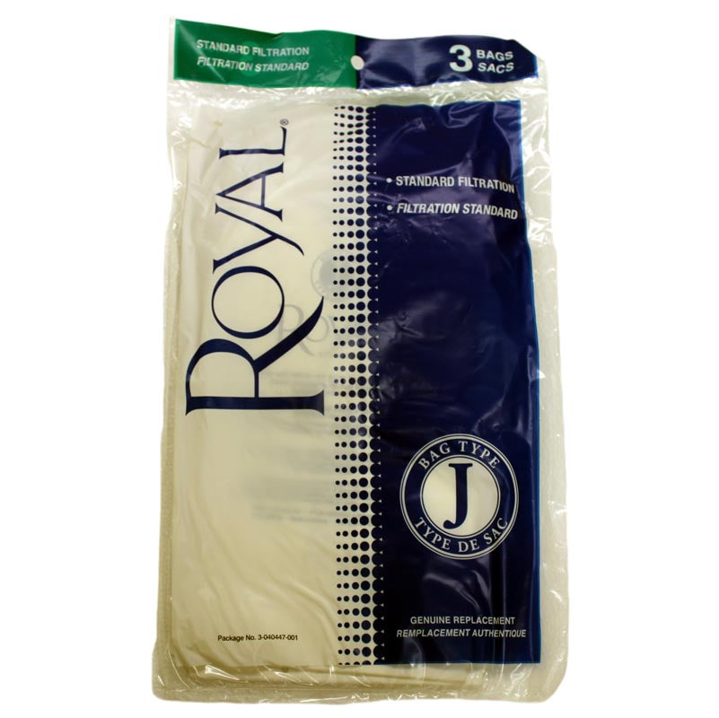 Royal / Dirt Devil Type J Vacuum Bags  3-040447-001 - 3 Pack