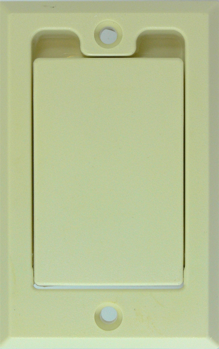 ALMOND AUTO INLET PLATE-HAYDEN N/S SQUARE DOOR