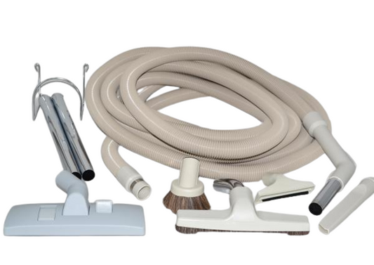 CENTRAL VAC TOOL KIT,35FT,WHITE,W/TOOLS