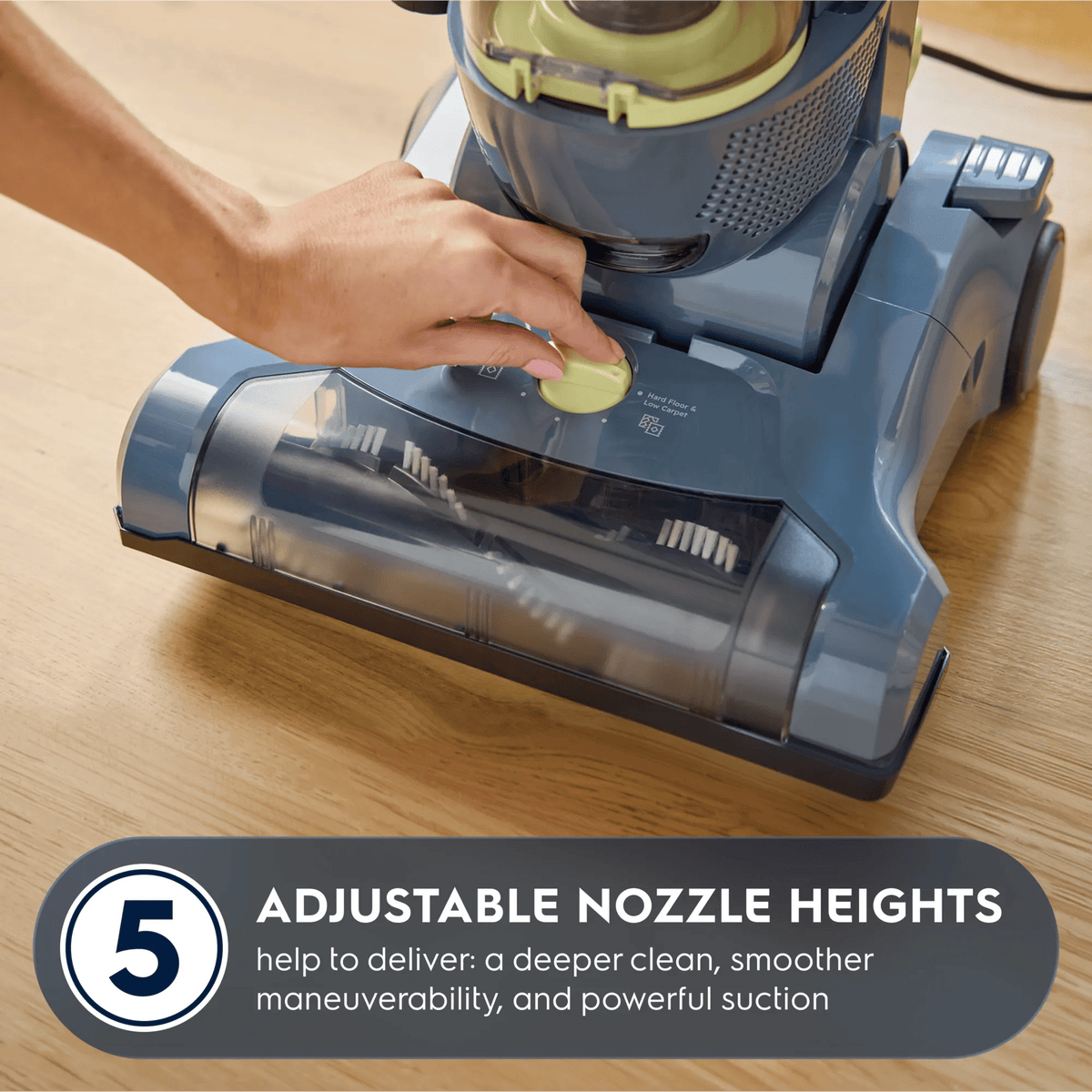 Electrolux Ultimate500 Pet EHVS55P5AD upright vacuum, Denim Blue