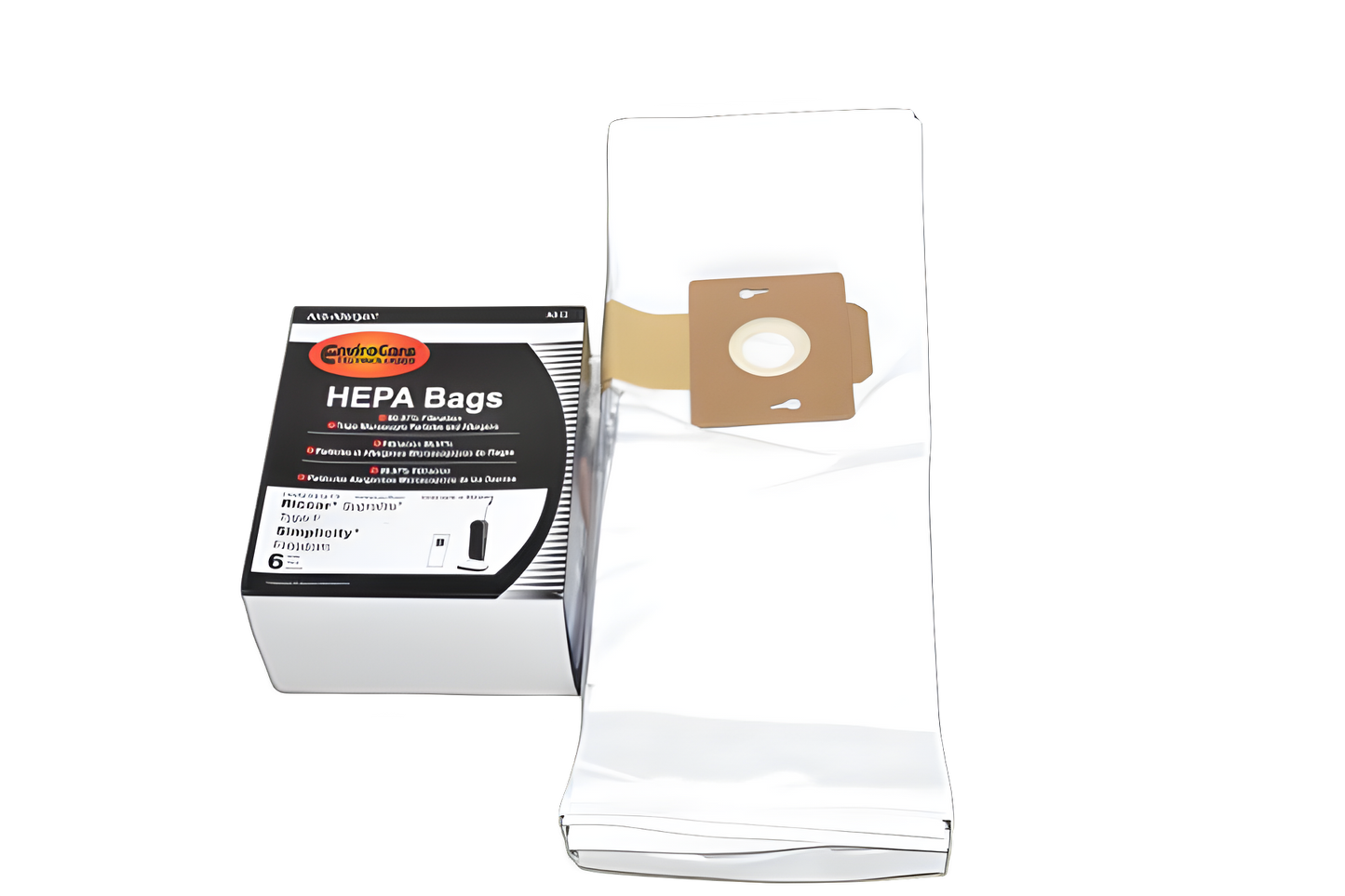 Simplicity/Riccar Paper Bags Riccar, F, 6pk, Simplicity, Allergen fits Supralight, Freedom Vacuum #A812
