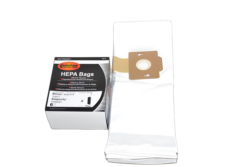 Simplicity/Riccar Paper Bags Riccar, F, 6pk, Simplicity, Allergen fits Supralight, Freedom Vacuum #A812