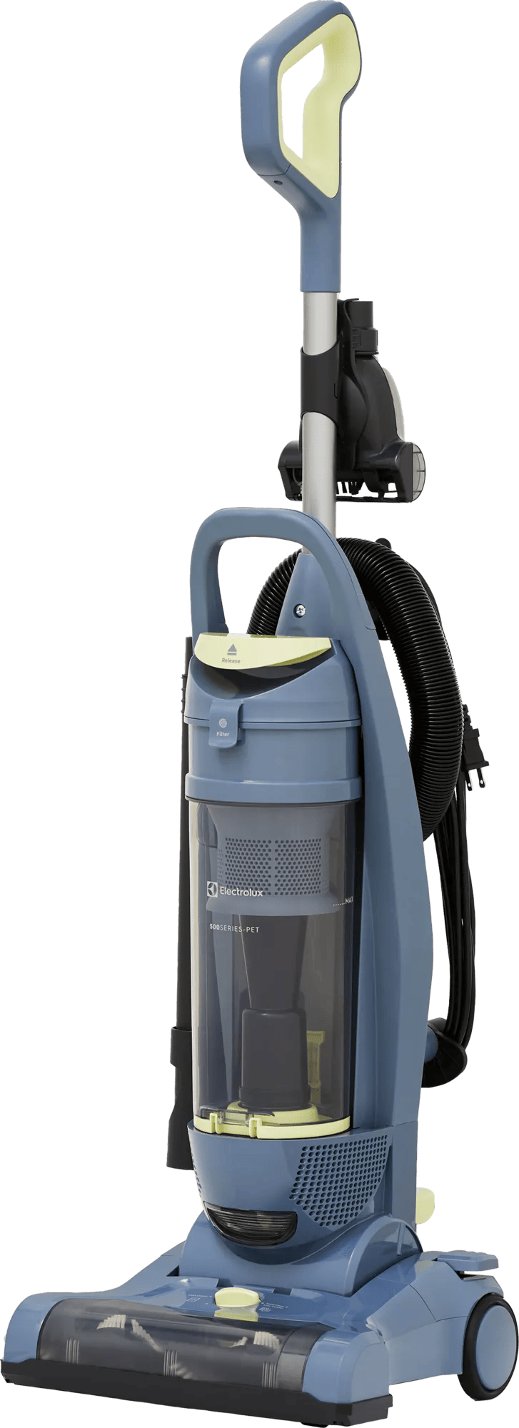 Electrolux Ultimate500 Pet EHVS55P5AD upright vacuum, Denim Blue