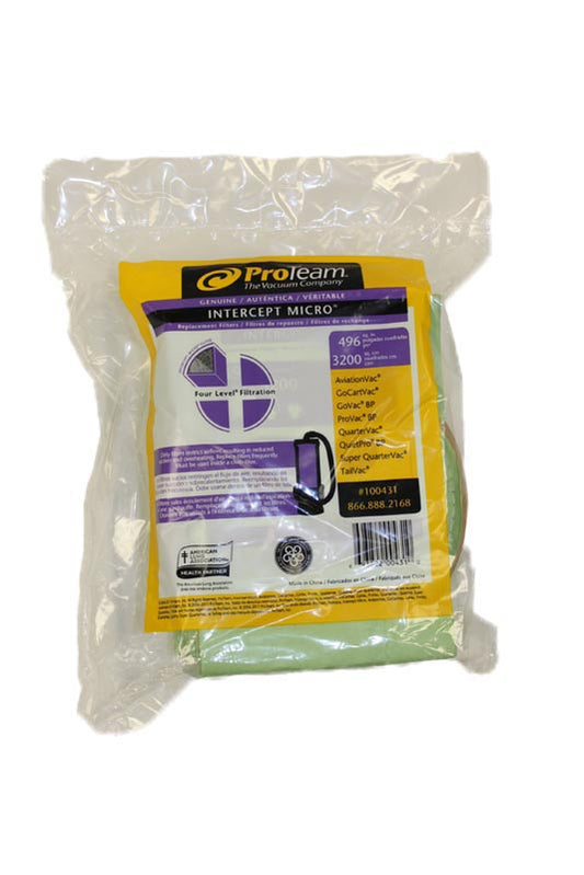 Proteam: PV-100431 Paper Bag, Proclean 2000/Provac/Qtrvac 6 Qt 10 Pk
