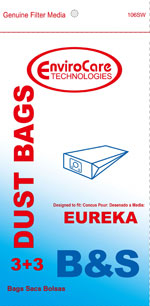 Wards 82-973 Style S Vacuum Bags - 3 Bags + 3 Filters - Generic
