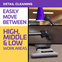 ProTeam ProForce 1500XP HEPA Upright Vacuum w/On-Board Tools, 50 Ft Cord, Dual Motor, 15 Inch Path, 10 EXTRA BAGS #107252
