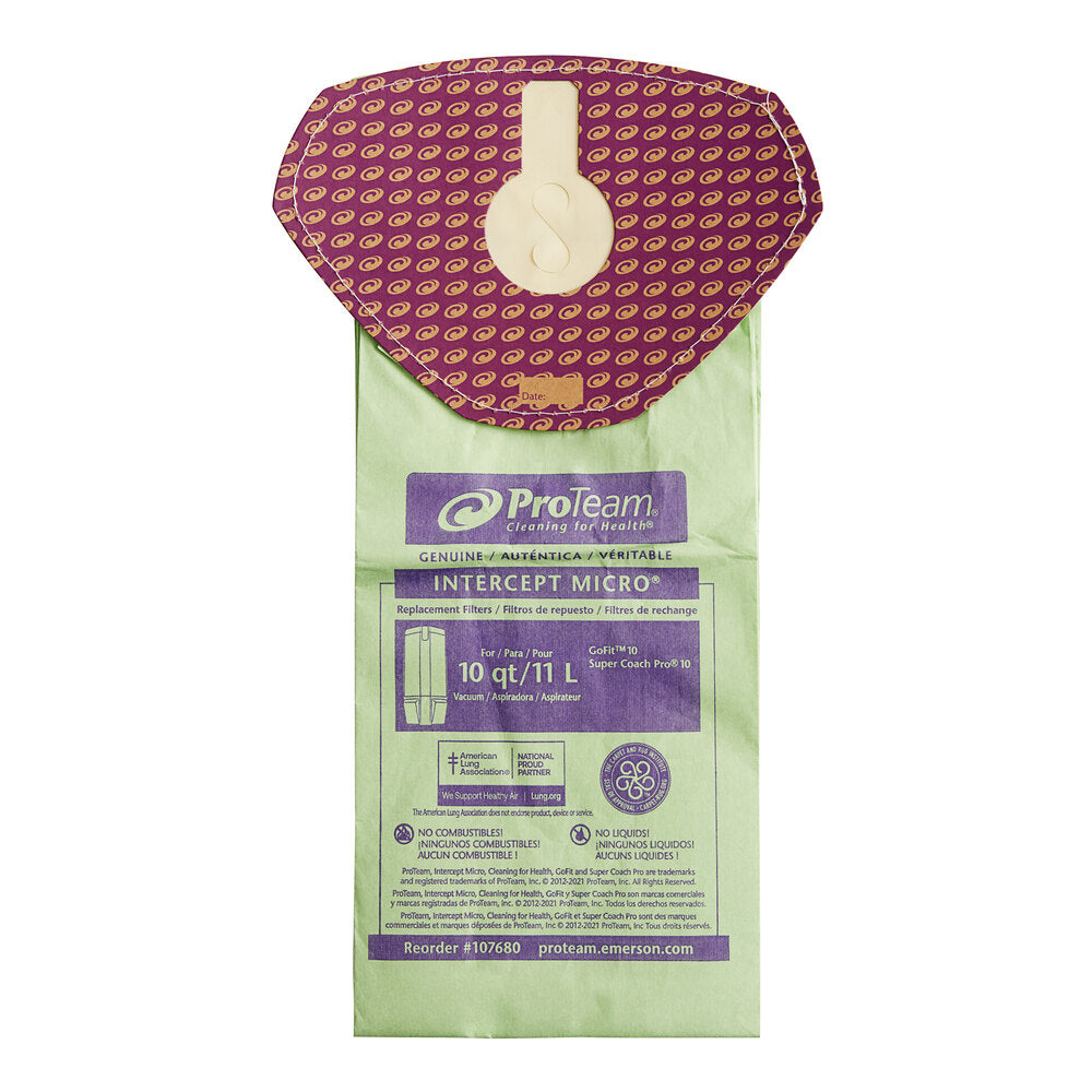 PAPER BAGS-PROTEAM,10PK,SUPERPRO 10,GoFit 10 BACKPACK 107680 
