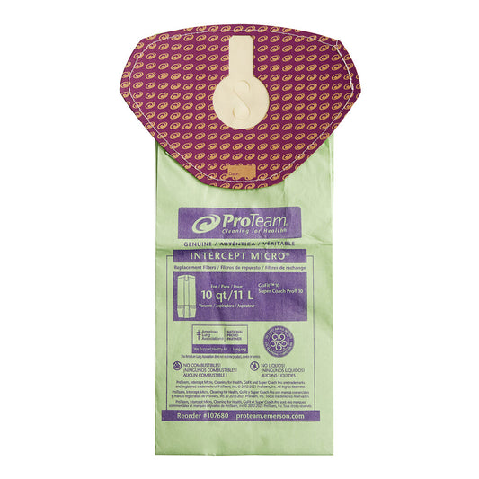 PAPER BAGS-PROTEAM,10PK,SUPERPRO 10,GoFit 10 BACKPACK 107680 