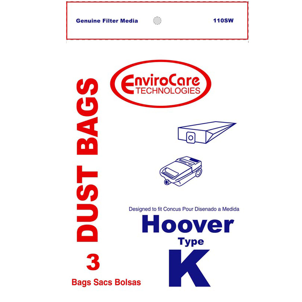 Hoover K Vacuum Cleaner Bags 4010028K - Generic - 3 Pack