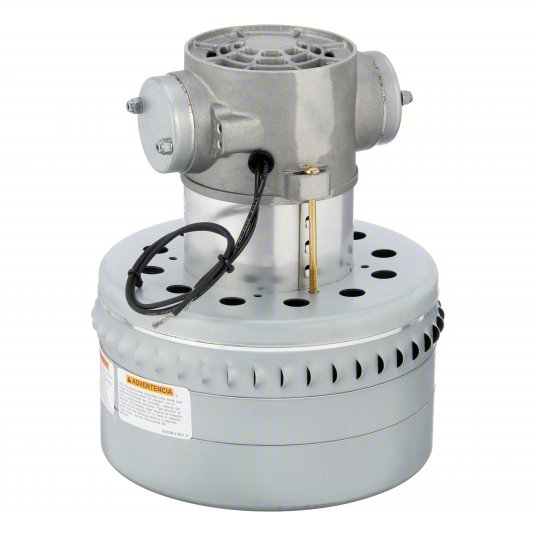 Ametek Lamb Motor, Metal Mounting Brackets, 7.5 in Body Dia., 120V AC, 3 Blower Stages #114787