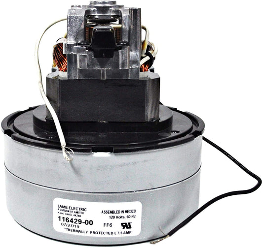 Ametek Lamb 5.7 Inch 2 Stage 120 Volt B/S Thru-Flow Vacuum Motor 116429-00