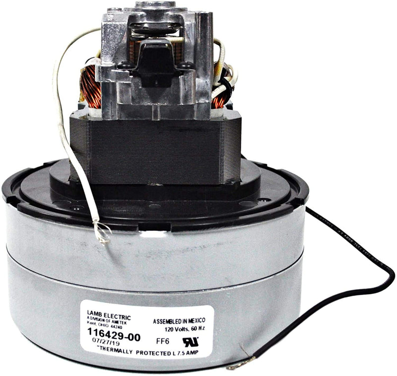 Ametek Lamb 5.7 Inch 2 Stage 120 Volt B/S Thru-Flow Vacuum Motor 116429-00