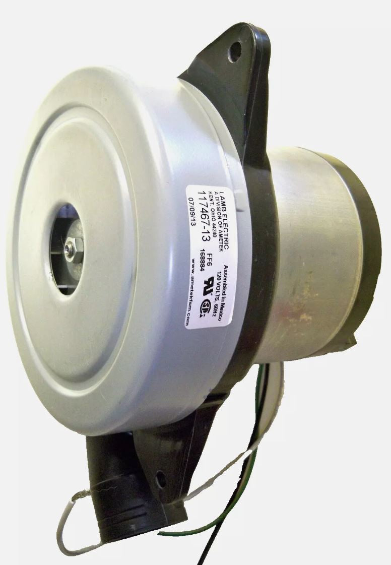 AMETEK LAMB 117467-13 Vacuum Motor/Blower, Tangential, 2 Stage, 1 Speed, 120v