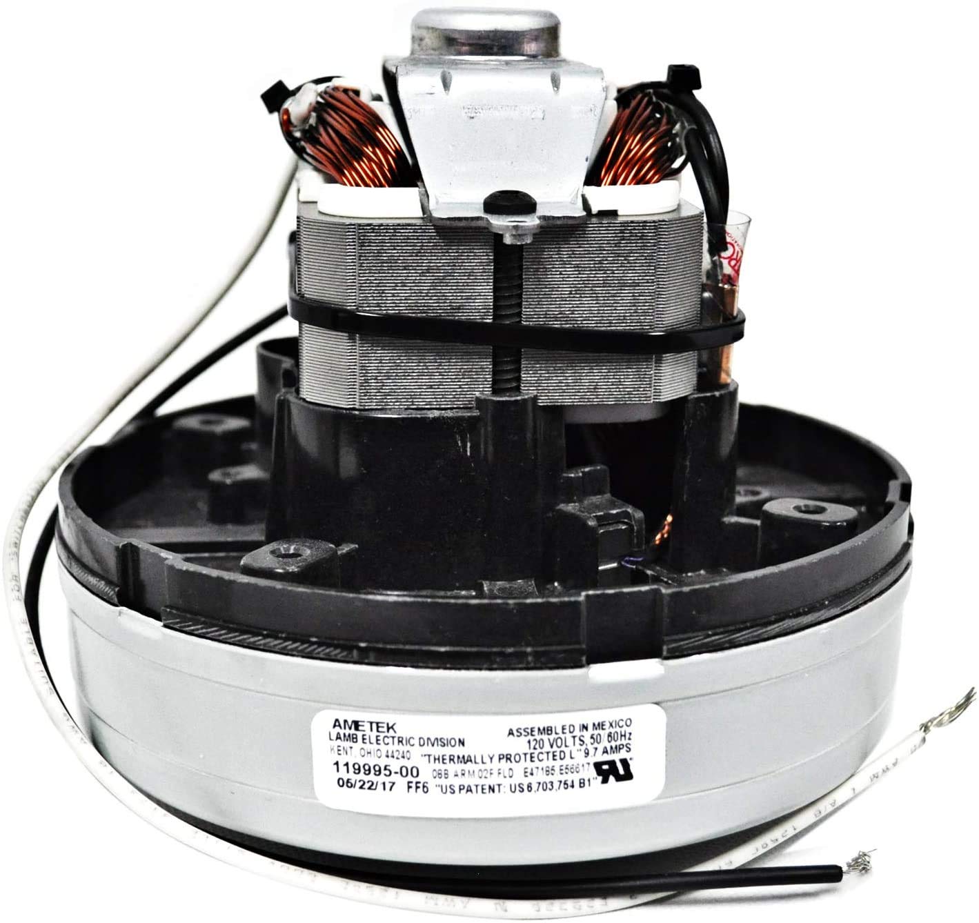 Ametek Lamb 5.7 Inch 120 Volt 1 Stage TF B/B Vacuum Motor 119995-00