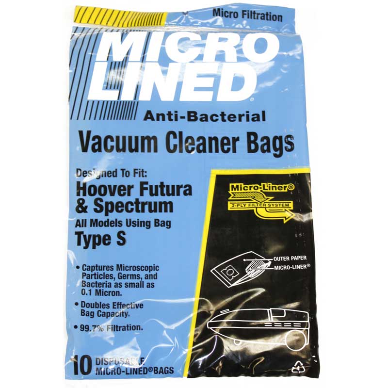 Hoover S Vacuum  Bags 4010100S- Generic - 9 pack