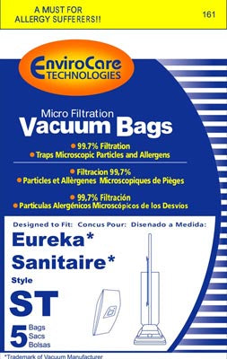 PAPER BAGS-EUREKA,ST,MICRO,5PK,ENV,UPRIGHT,REPL