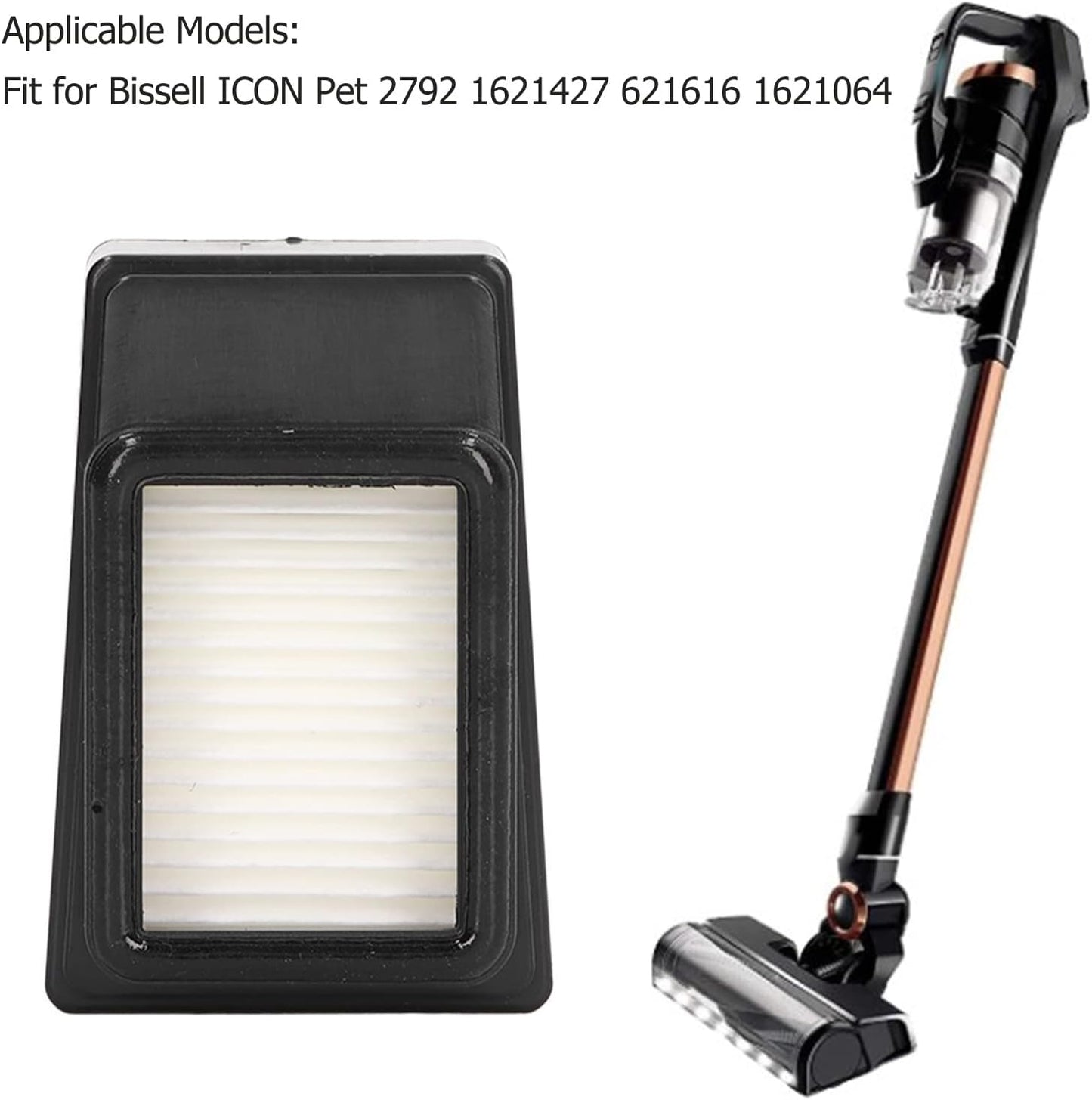 Replacement Filter Set for Bissell ICONPet 2288, 2746, 2792 | Compare to 1621427, 1621616, 1621064